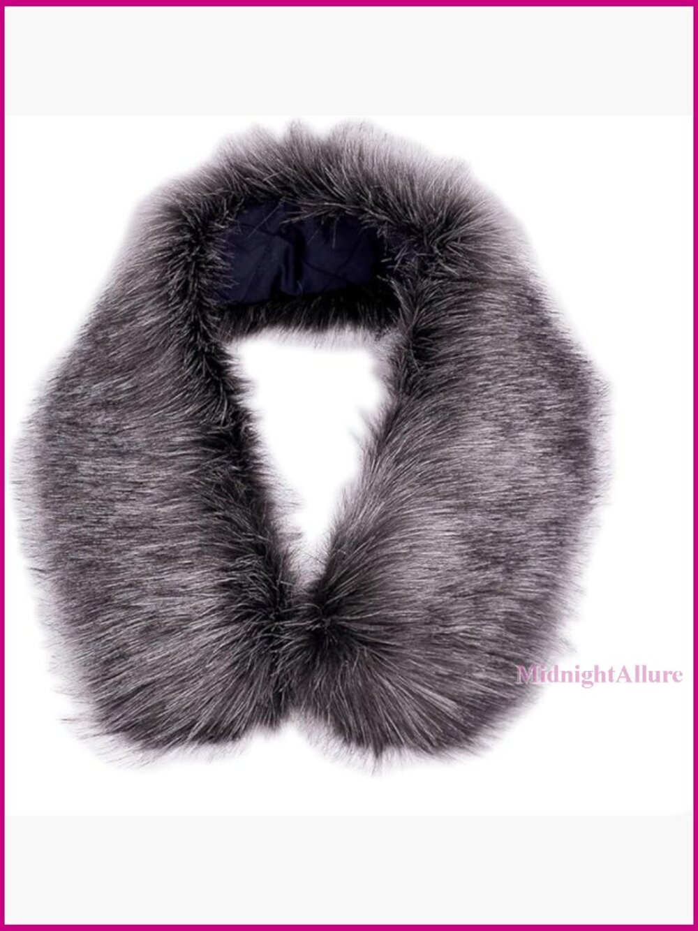 Faux Fur Detachable Collar Trim Scarf Wrap for Coats Sweaters Jackets